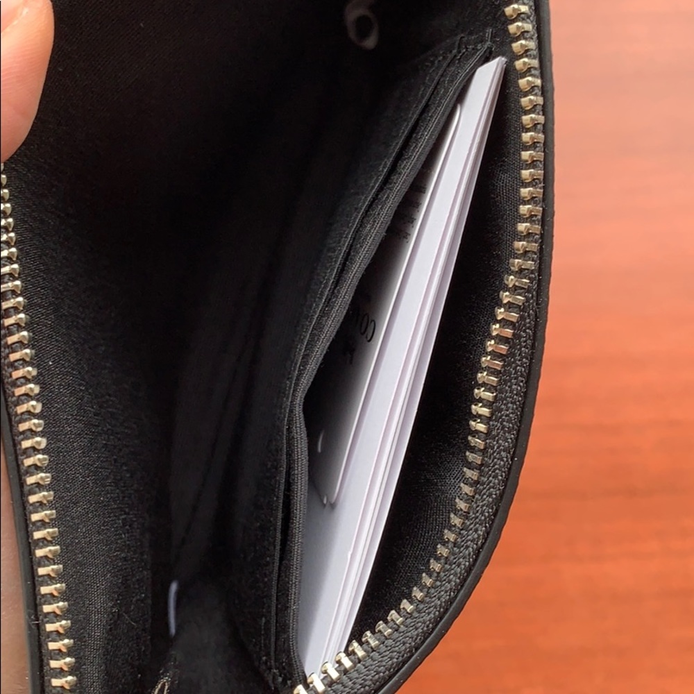 NWT Coach Wristlet Tulip Silver/Chestnut Metallic - Picture 6 of 7